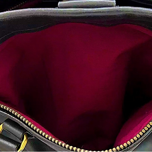 MARC JACOBS Luna Black Leather Top Handle Crossbody Tote Gold Hardware LIKE NEW - Picture 10 of 16